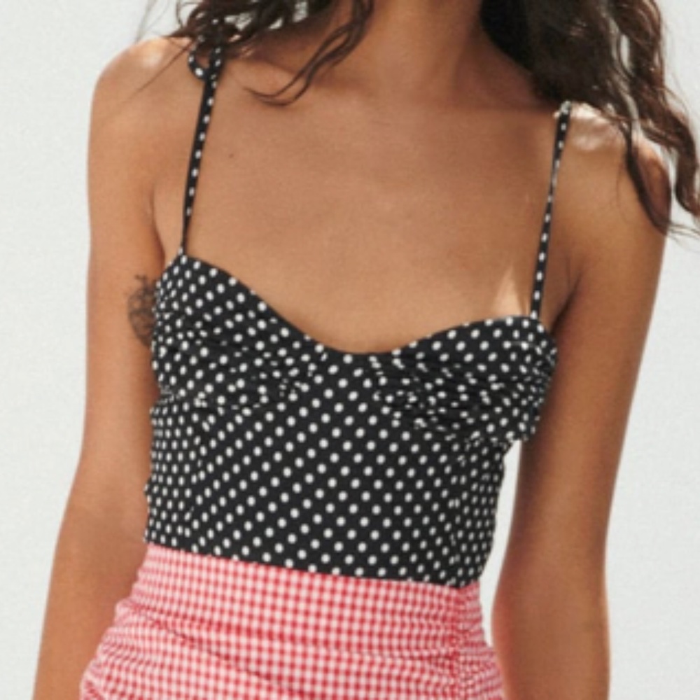 Zara satin-effect bodysuit